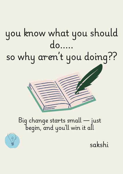You Know What You Should Do… So Why Aren’t You Doing It?