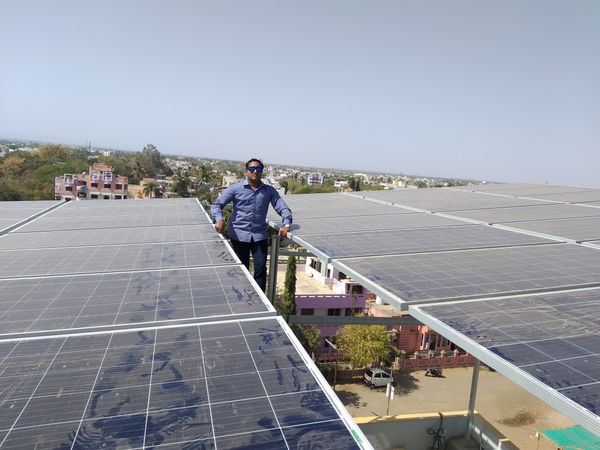 30+20KW ongrid solar system Deore Accident hospital Deopur Dhule