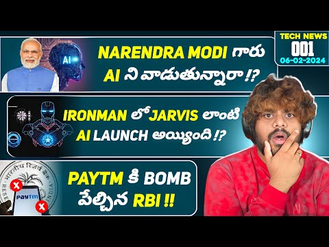 Tech News 1 || Narendra Modi Official AI ?, Ironman Jarvis AI, Paytm BAN ? cover