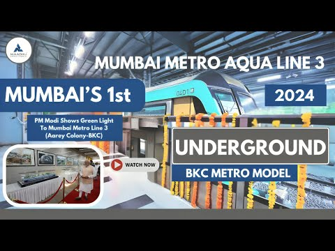 Mumbai's New Underground Metro ( Aqua ) Line 3D Model 2024 cover