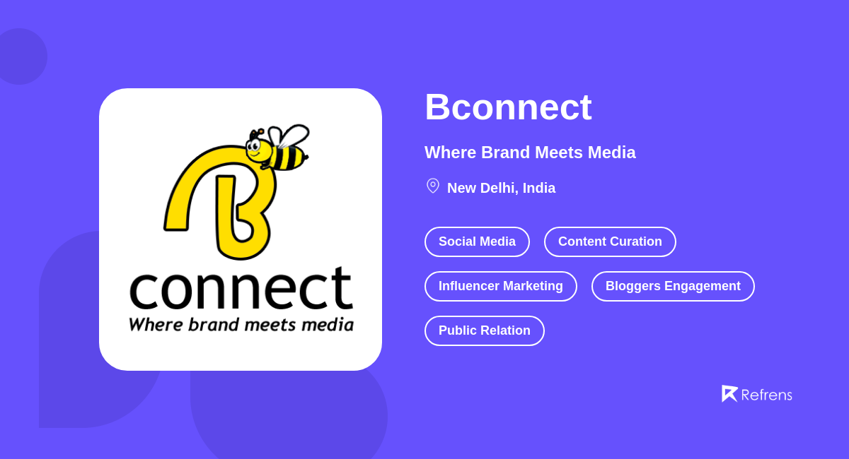 Bconnect | Social Media, New Delhi -Refrens