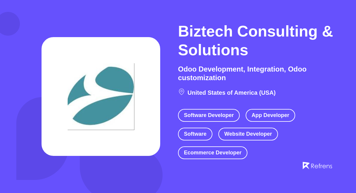 Biztech Consulting & Solutions -Refrens
