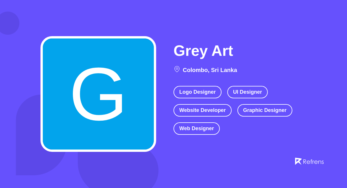 Grey Art | Website Developer, Colombo -Refrens