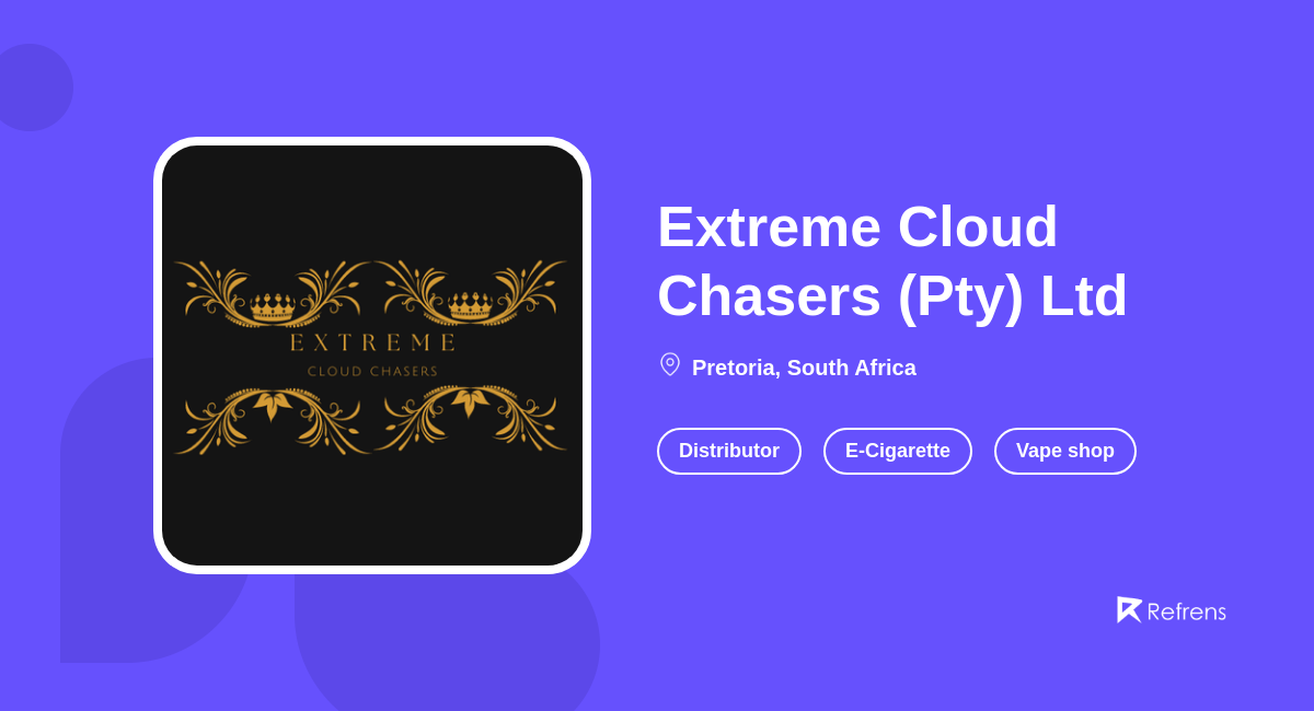 elfbar nachfüll pod läuft aus Extreme Cloud Chasers (Pty) Ltd, Pretoria -Refrens