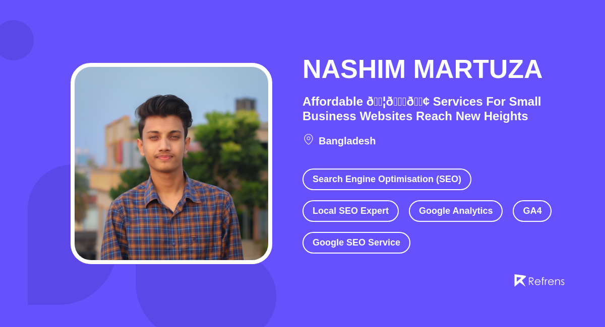 Nashim martuza seo expert refrens