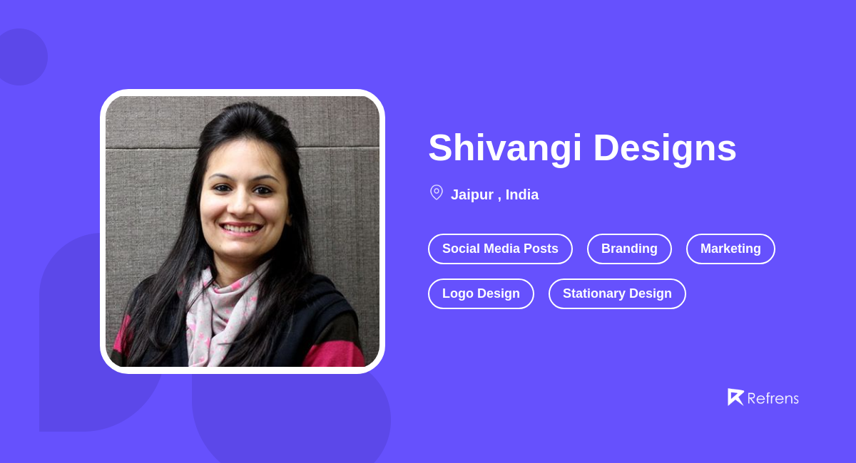 Shivangi Designs | Logo Design, Jaipur -Refrens