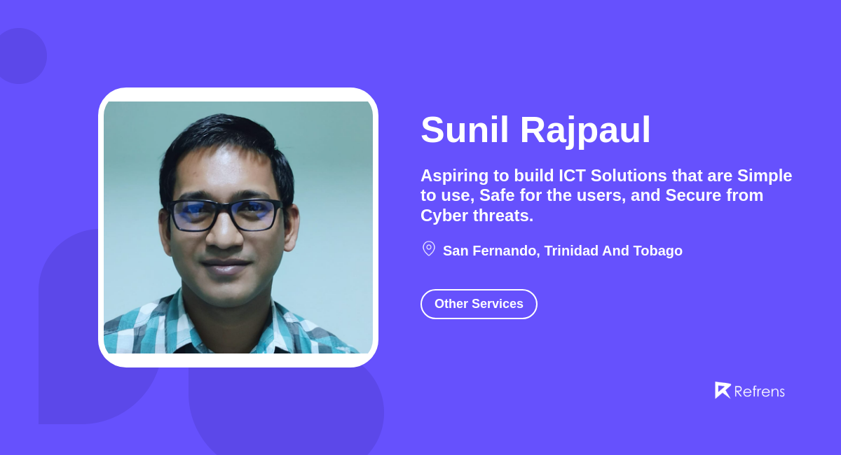 Sunil Rajpaul | Other Services, San Fernando -Refrens