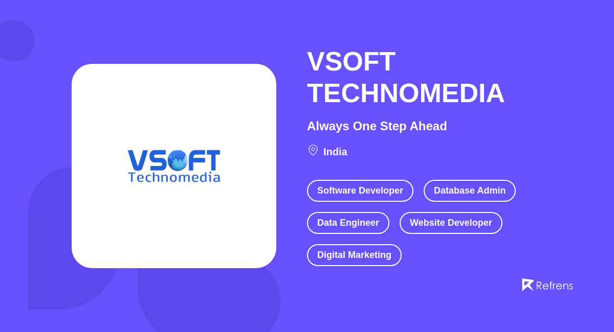 VSOFT TECHNOMEDIA -Refrens