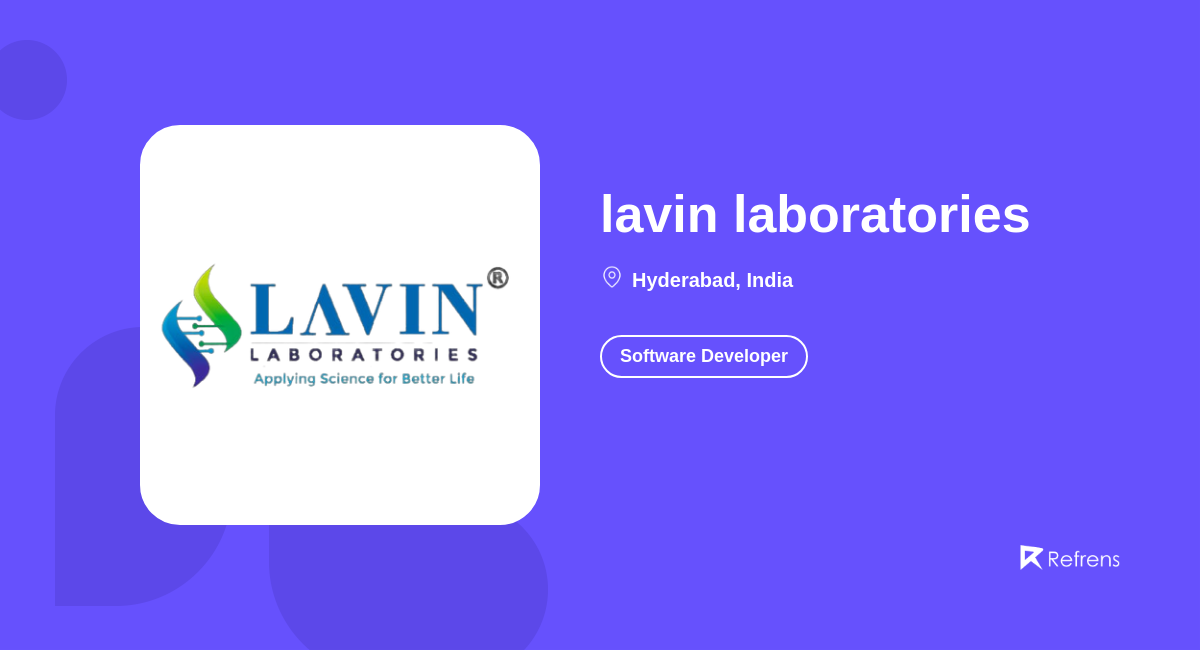 Lavin Laboratories Hyderabad Refrens lavin-laboratories-hyderabad-refrens